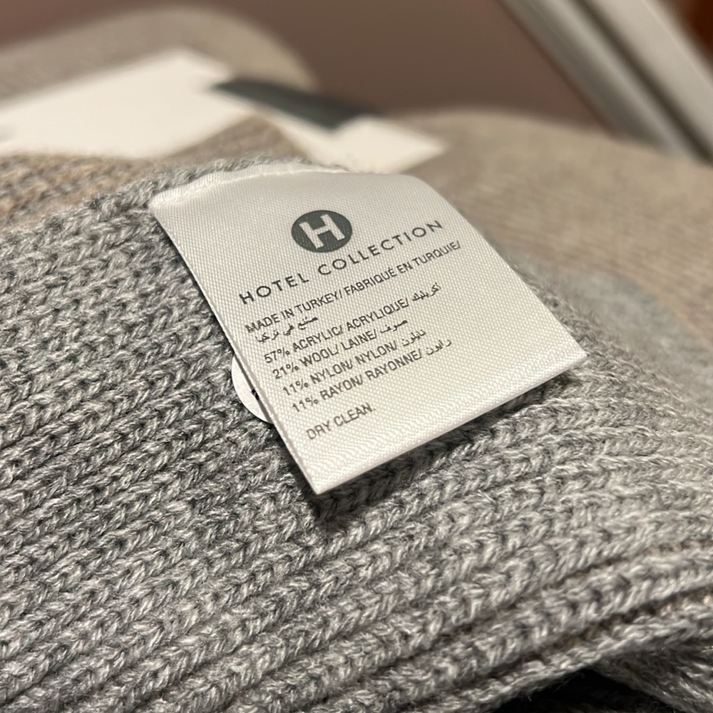 Hotel Collection Reversible Knit Throw - Picture 6 of 6